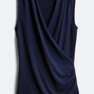 Express Black Tank Top Sleeveless Wrap Style